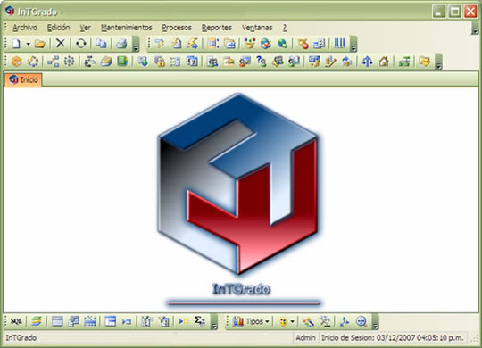 Pantalla principal InTGrado